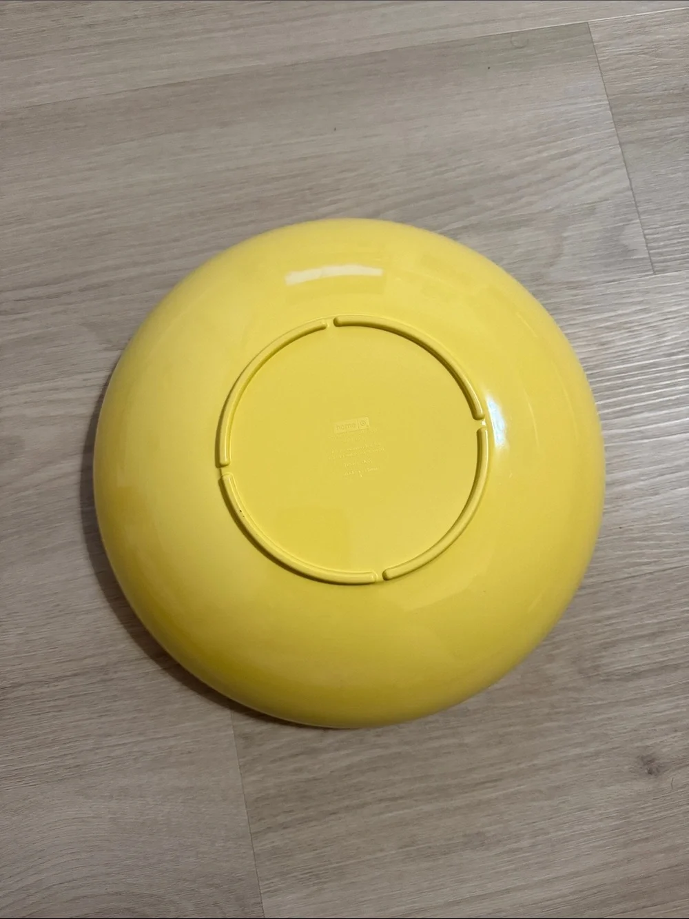 Yellow Floral Melamine Serving Bowl